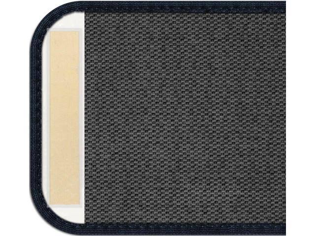 15 Pc Adhesive Carpet Stair Treads Navy Blue 8 in. x 23.5 in. W272922