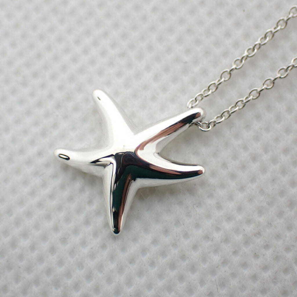 925 Starfish Pendant Necklace I411