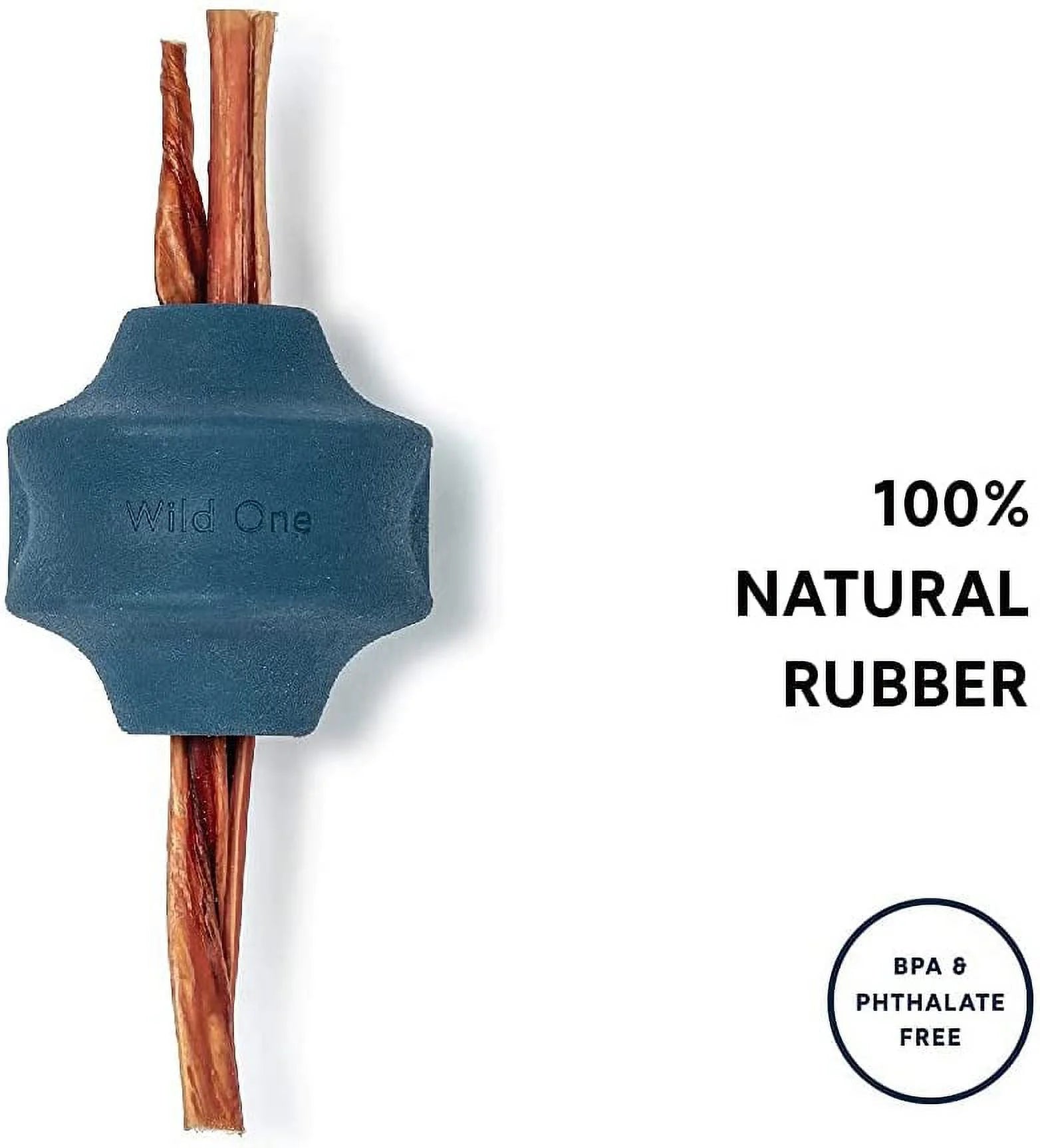 Blue Twist Toss Dog Toy Natural Rubber T145