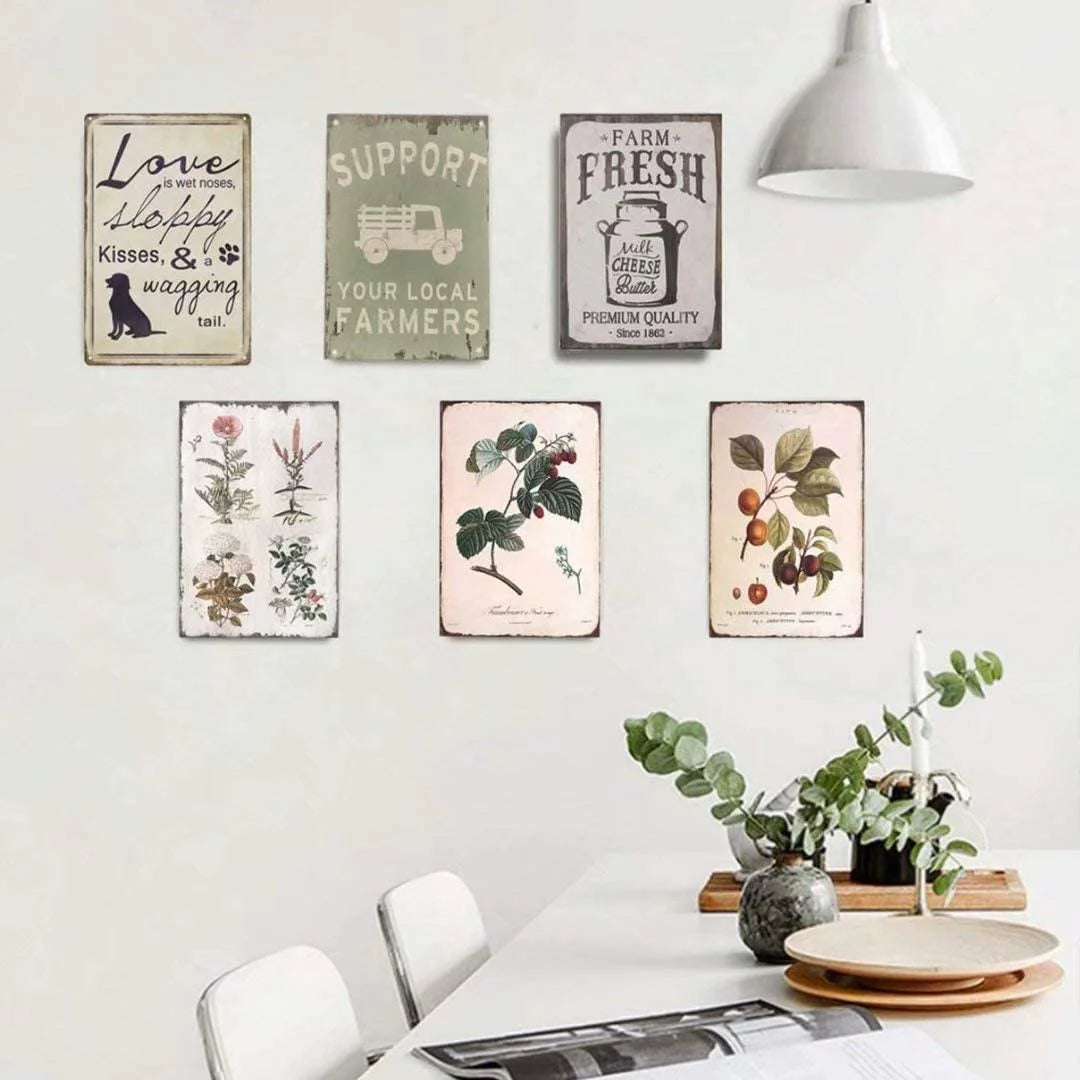 12x8inch Metal Wall Sign I989728