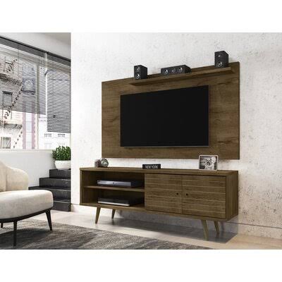 Rustic Brown Entertainment Center Q59512