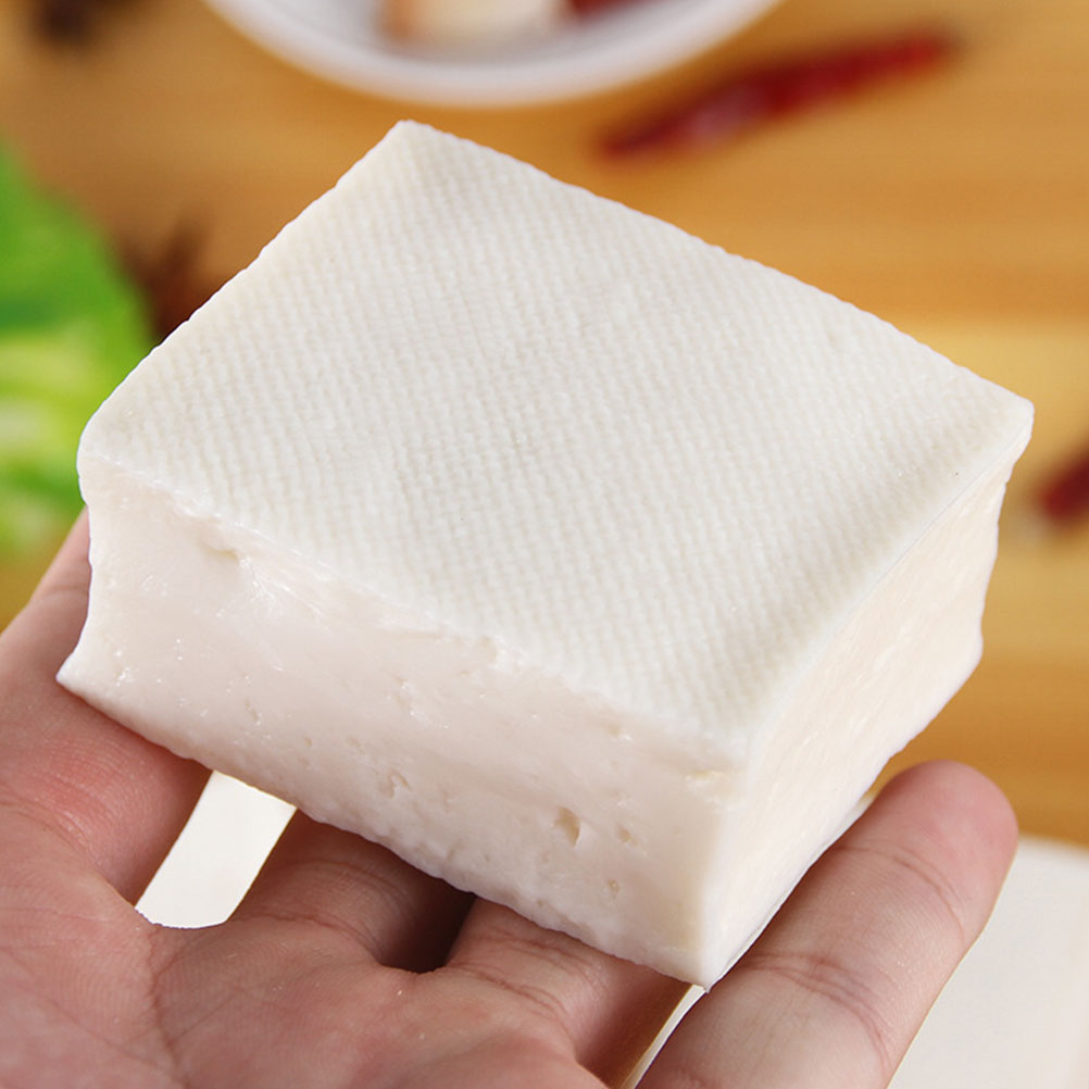 Simulated Tofu Block Model Plastic Play Food Kitchen Child L424179