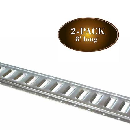 8-ft Powder-Coated Steel E Track Tie-Down Rail, Pack of 4 P23264