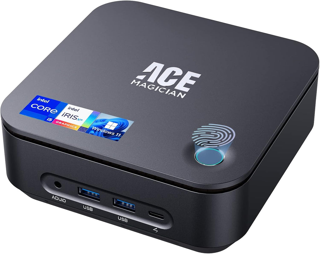 Mini PC with Speaker, Windows 11 Pro Core i5 1135G7, 16GB RAM 512GB SSD, 8K UHD WiFi6 BT5.2 Small Tower Computer F252