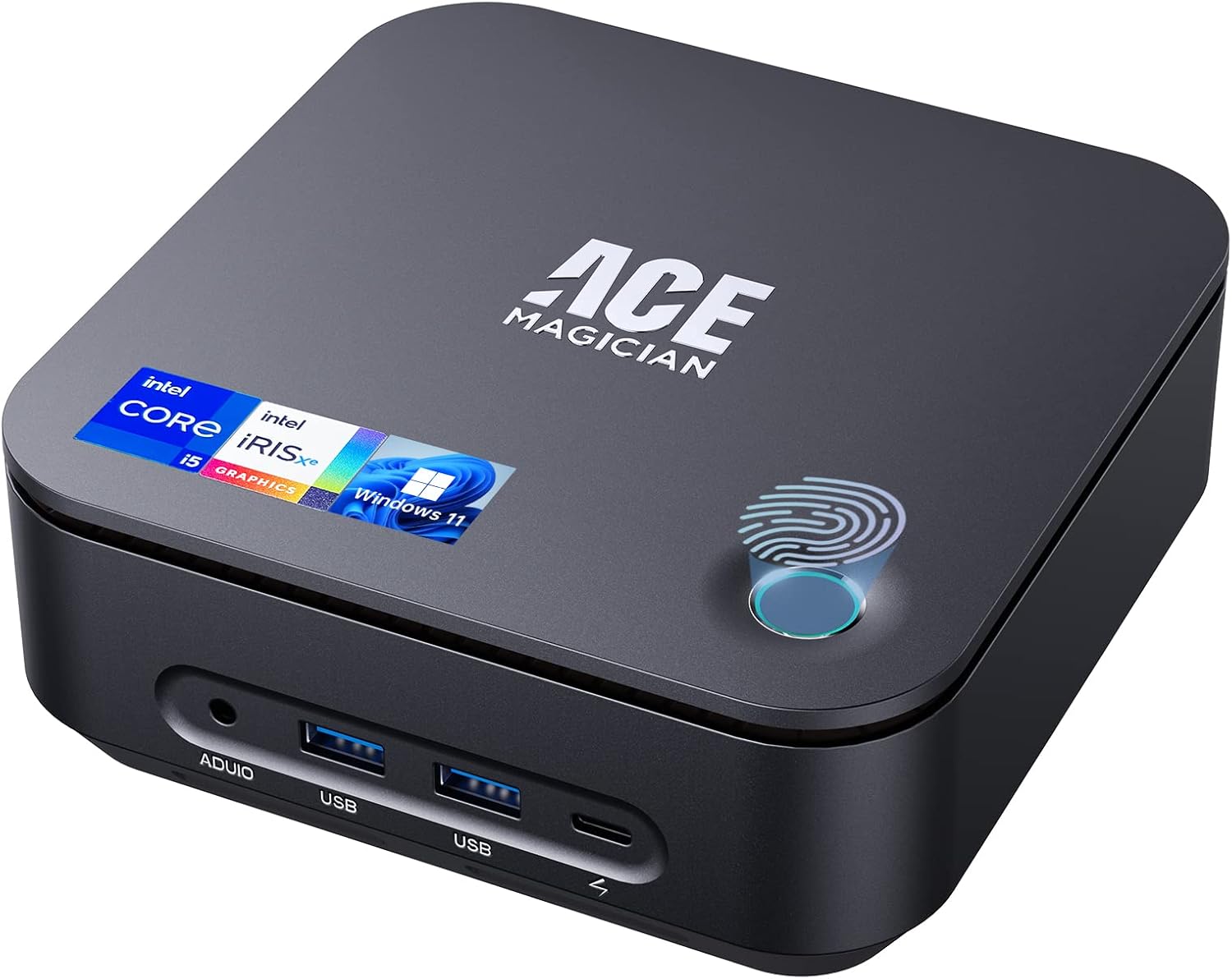 Mini PC with Speaker, Windows 11 Pro Core i5 1135G7, 16GB RAM 512GB SSD, 8K UHD WiFi6 BT5.2 Small Tower Computer F252
