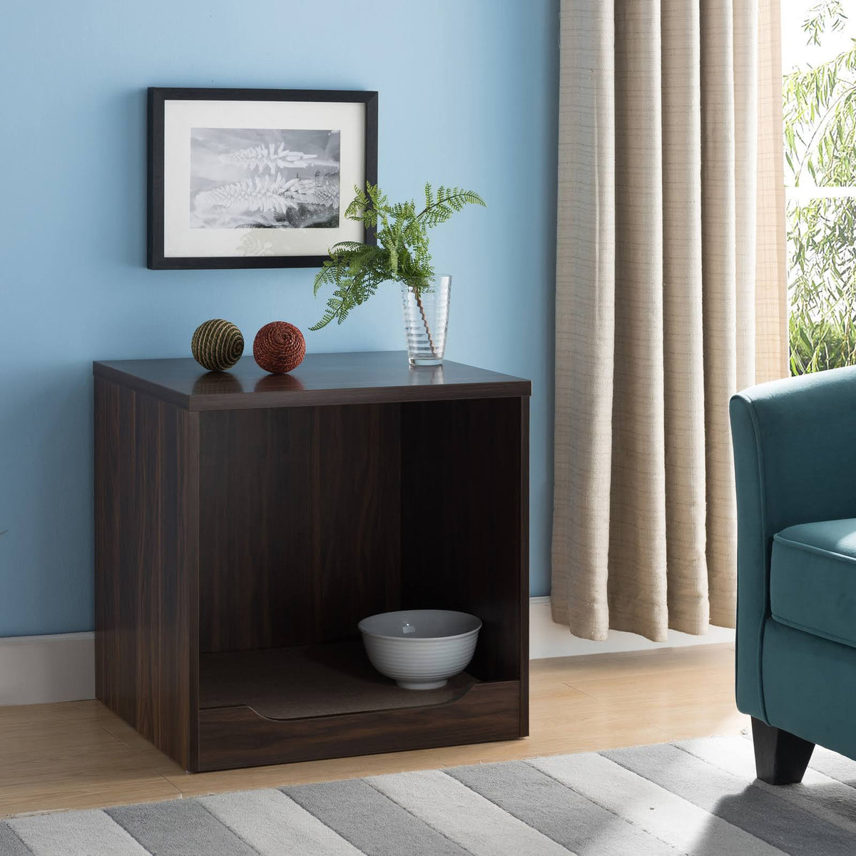Dark Walnut Pet End Table N429