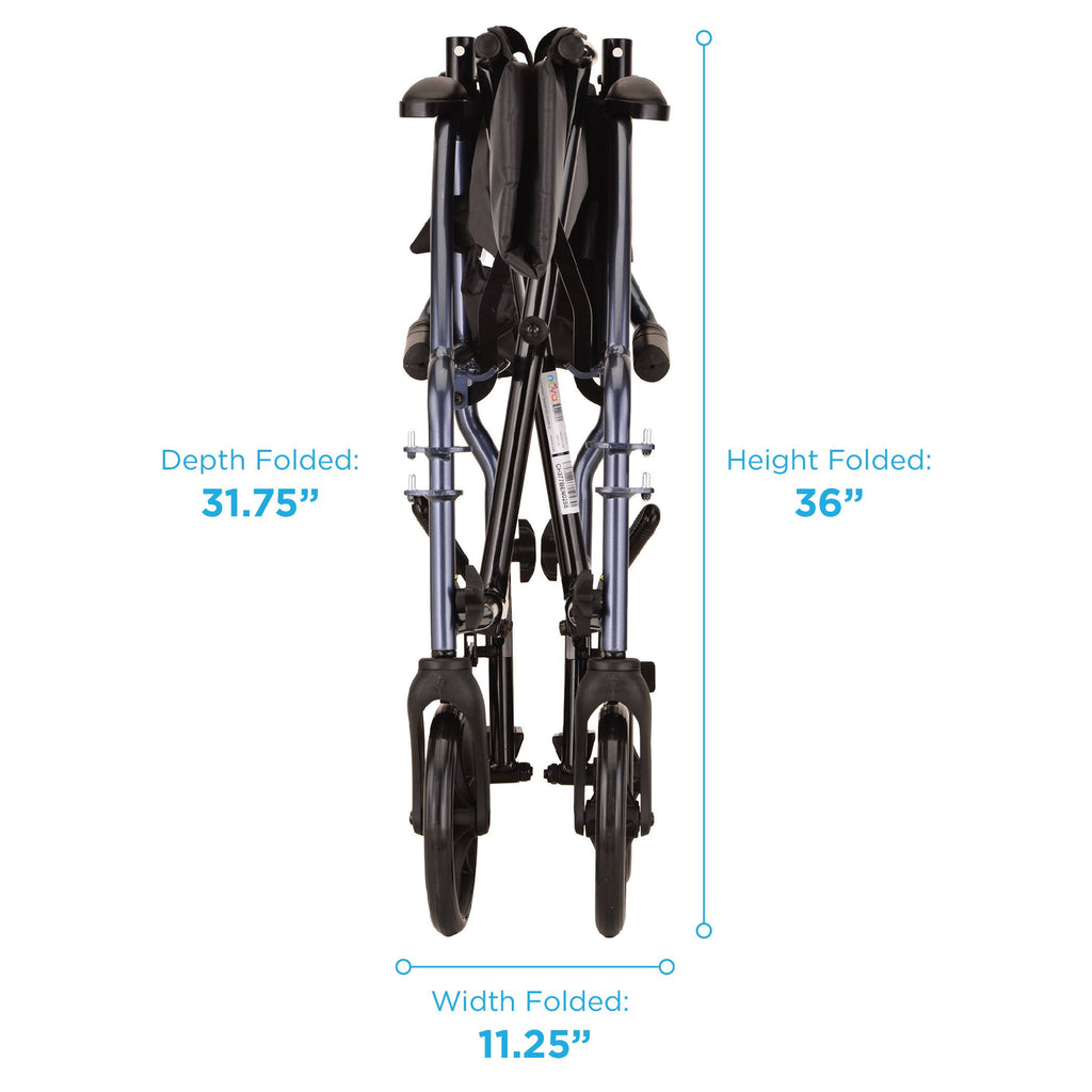 Blue Lightweight Transport Chair P625