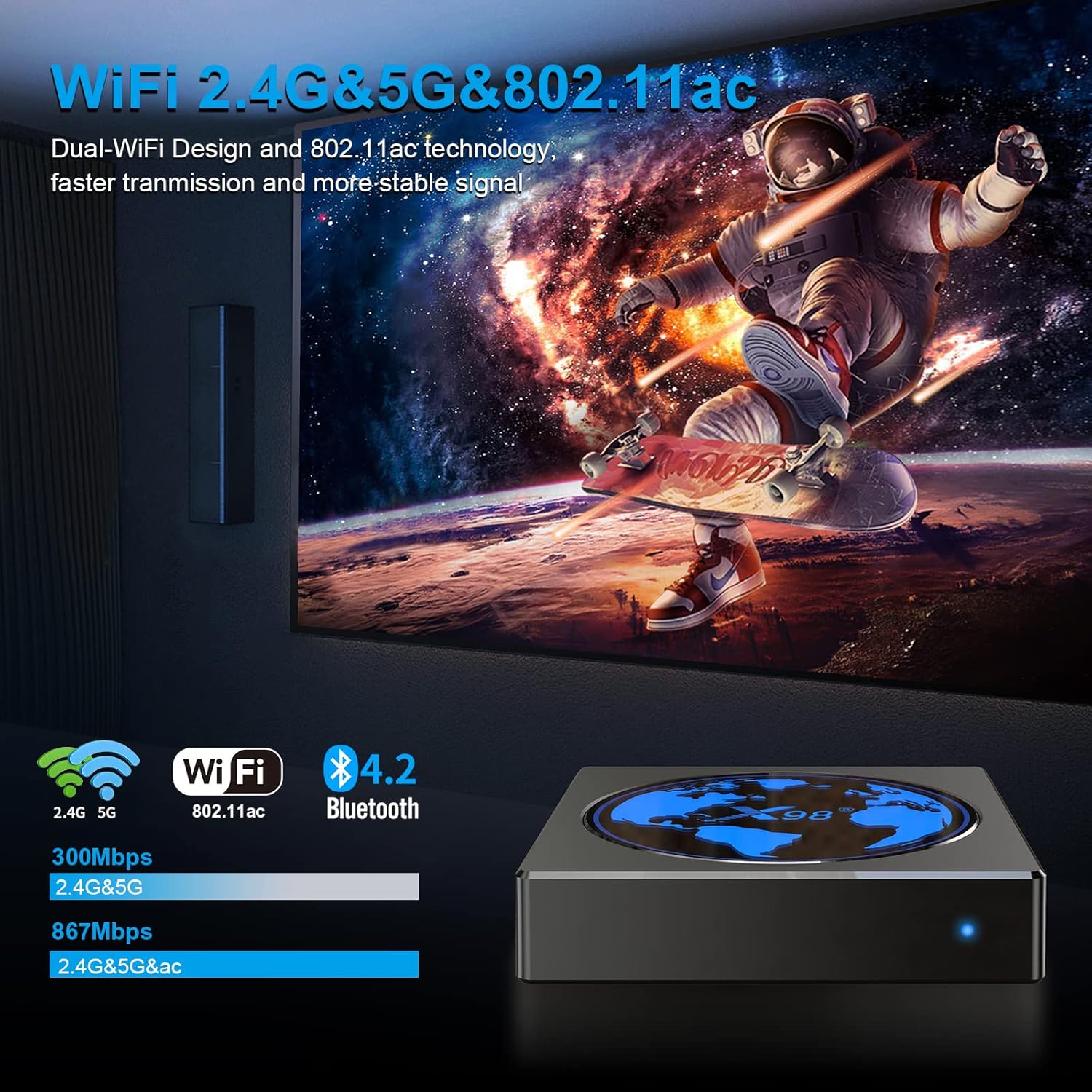 Android TV Box 4GB 32GB 4K HDR Pack of 2 M937