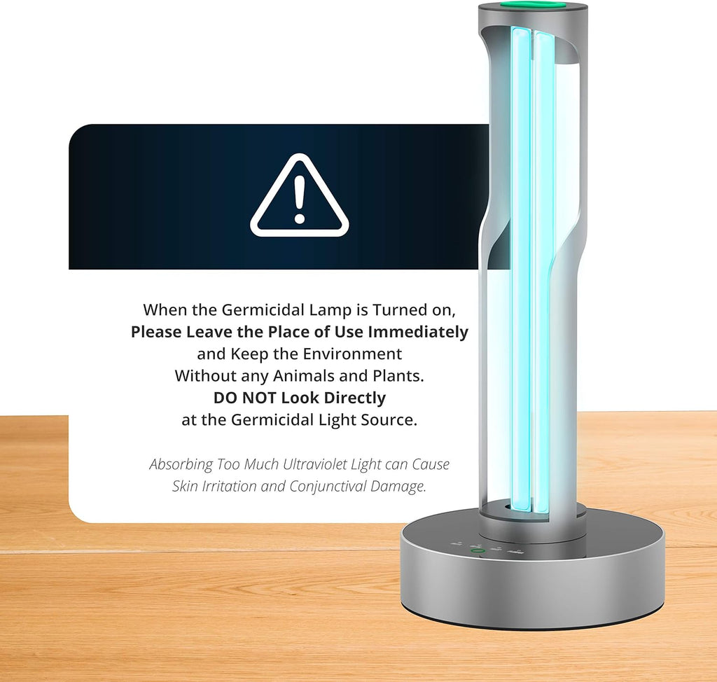 Ozone-Free Portable LED Disinfection Lamp with Remote Control and Child Lock I623491