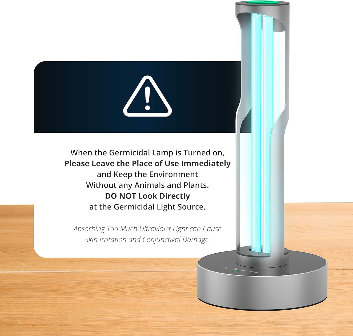 Ozone-Free Portable LED Disinfection Lamp with Remote Control and Child Lock I623491