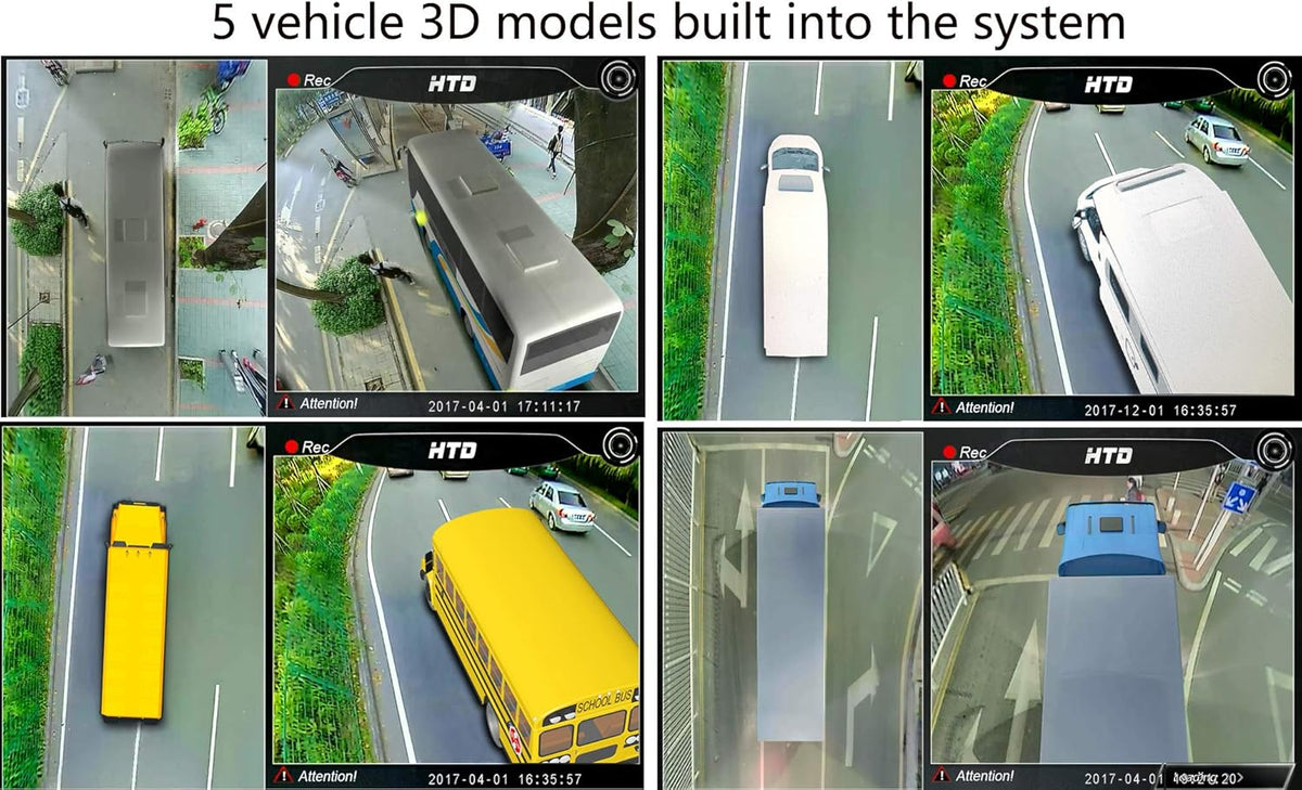 Bird View Camera System with 4 HD Bus Cameras I792