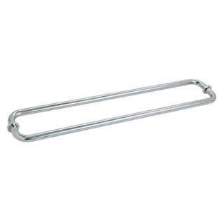 Satin Chrome 30x22 Tubular Towel Bars Shower Door Hardware F15805