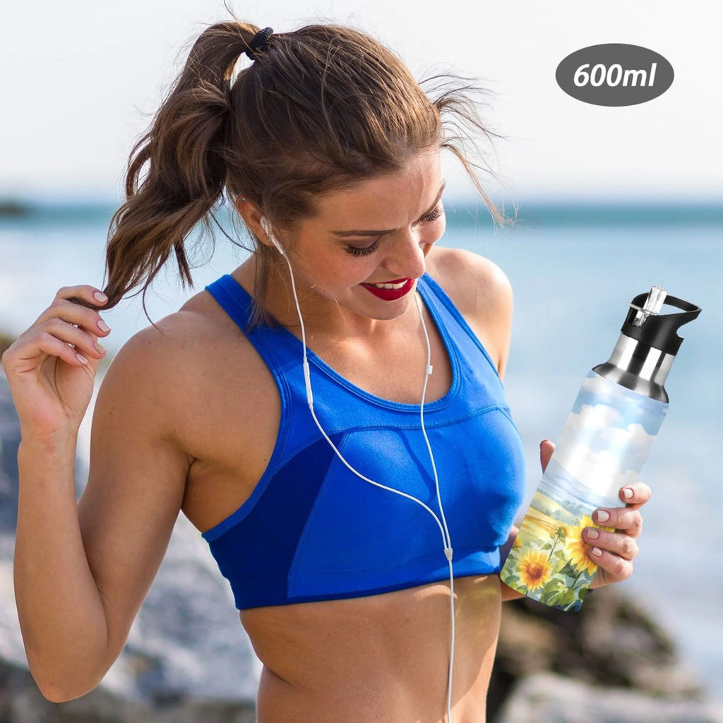 Stainless Steel Insulated Water Bottle with Straw Lid 20 oz C308432
