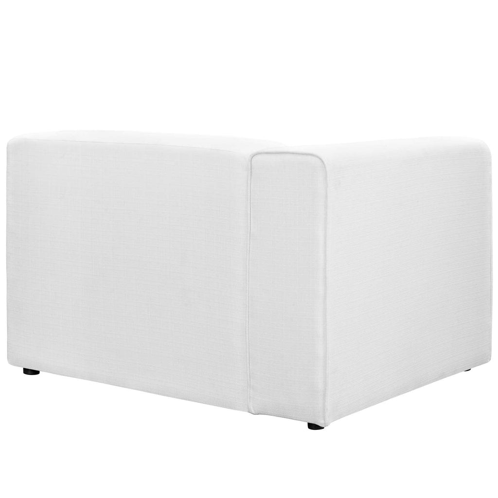 White Left-Facing Fabric Sofa S109