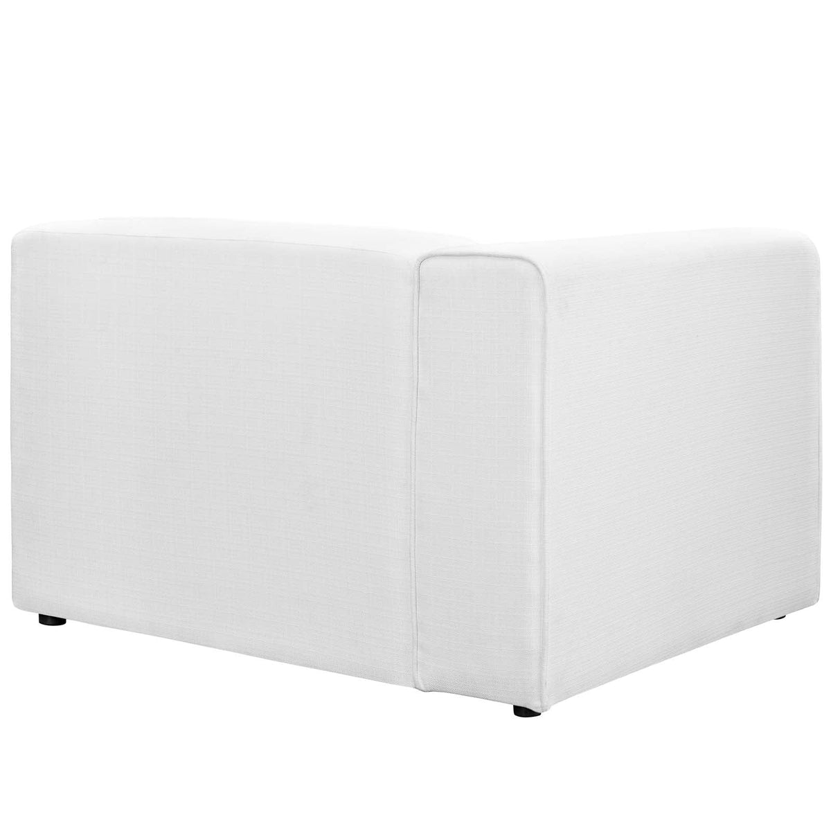White Left-Facing Fabric Sofa S109