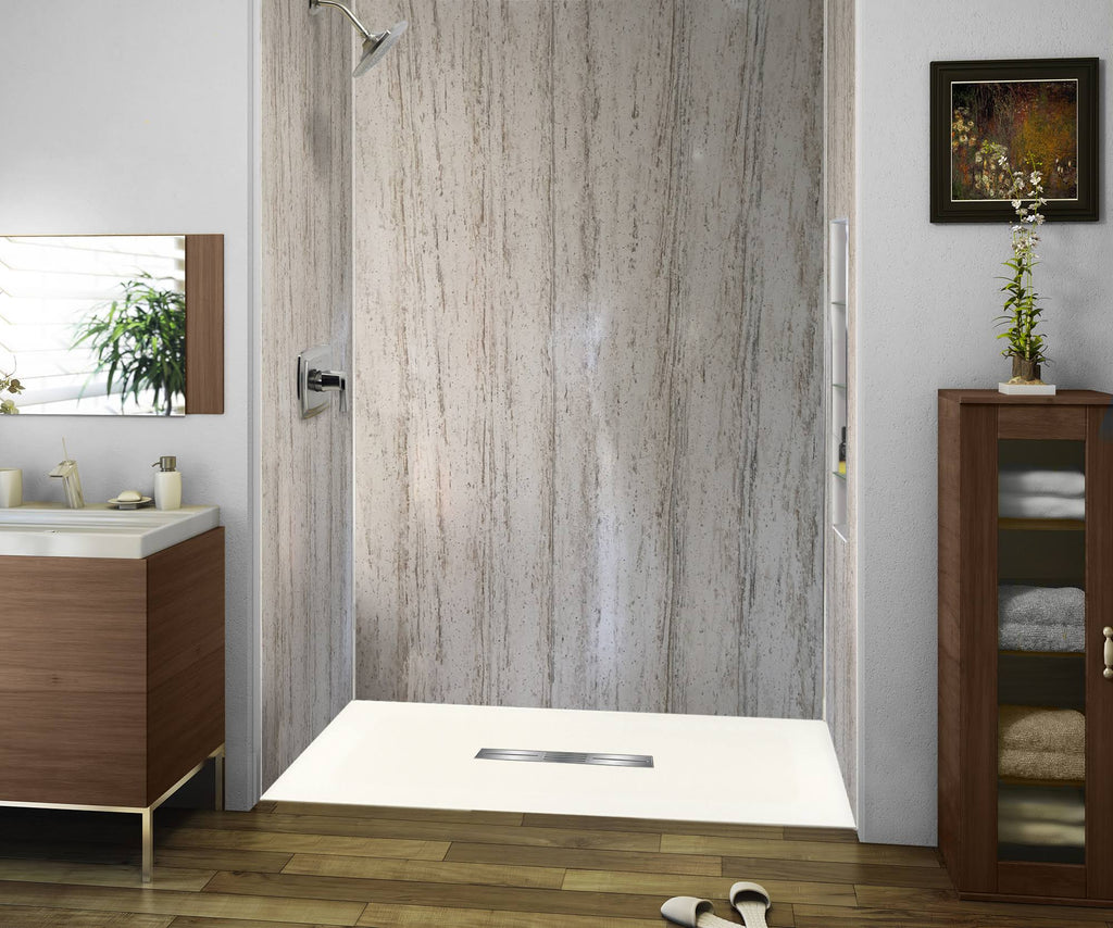 63-in L x 35.5-in Shower Base with Center Drain C117