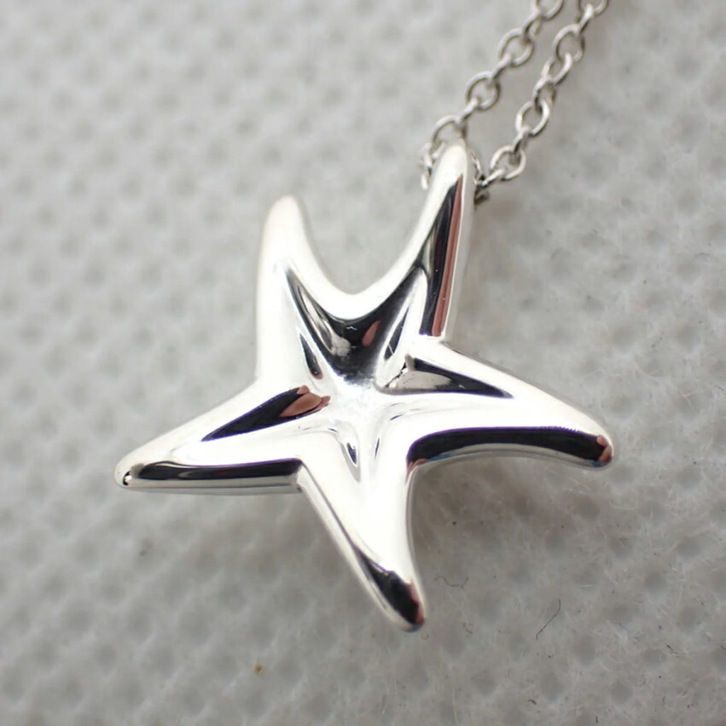 925 Starfish Pendant Necklace I411