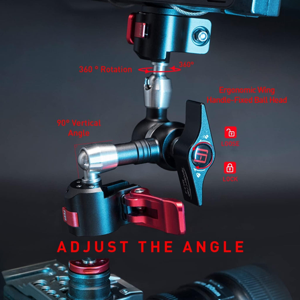 7 Inches Adjustable Magic Arm with 1/4 and 3/8 Thread Screw E74869