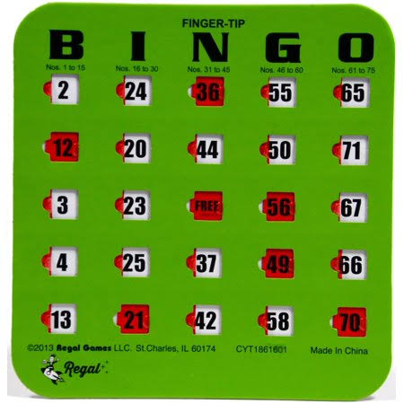 100 Green Bingo Cards O3176