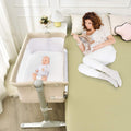 Portable Baby Bassinet with Carrying Bag, Breathable Mesh, Pink A369906