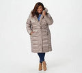 Puffer Coat with Faux Fur Details, Size 3X G693603
