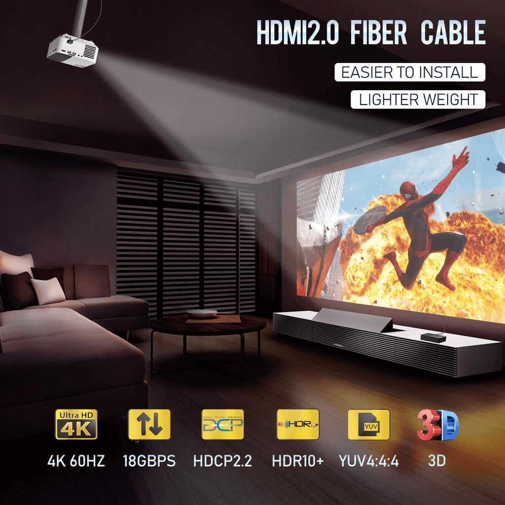HDMI 2.0b Fiber Optic Cable 65ft 18Gbps O21333
