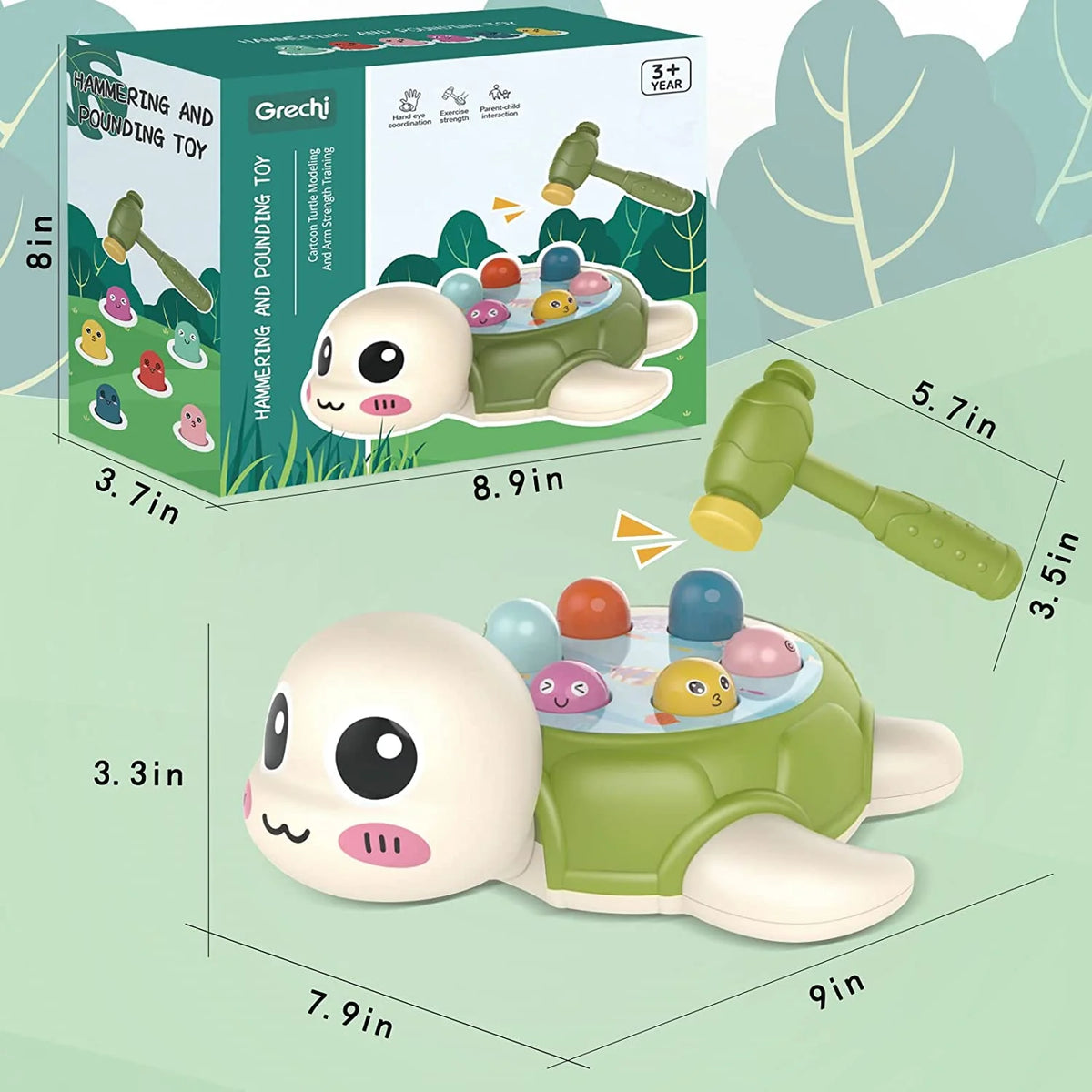 Whack Game Mole Toy with 2 Hammers V37725