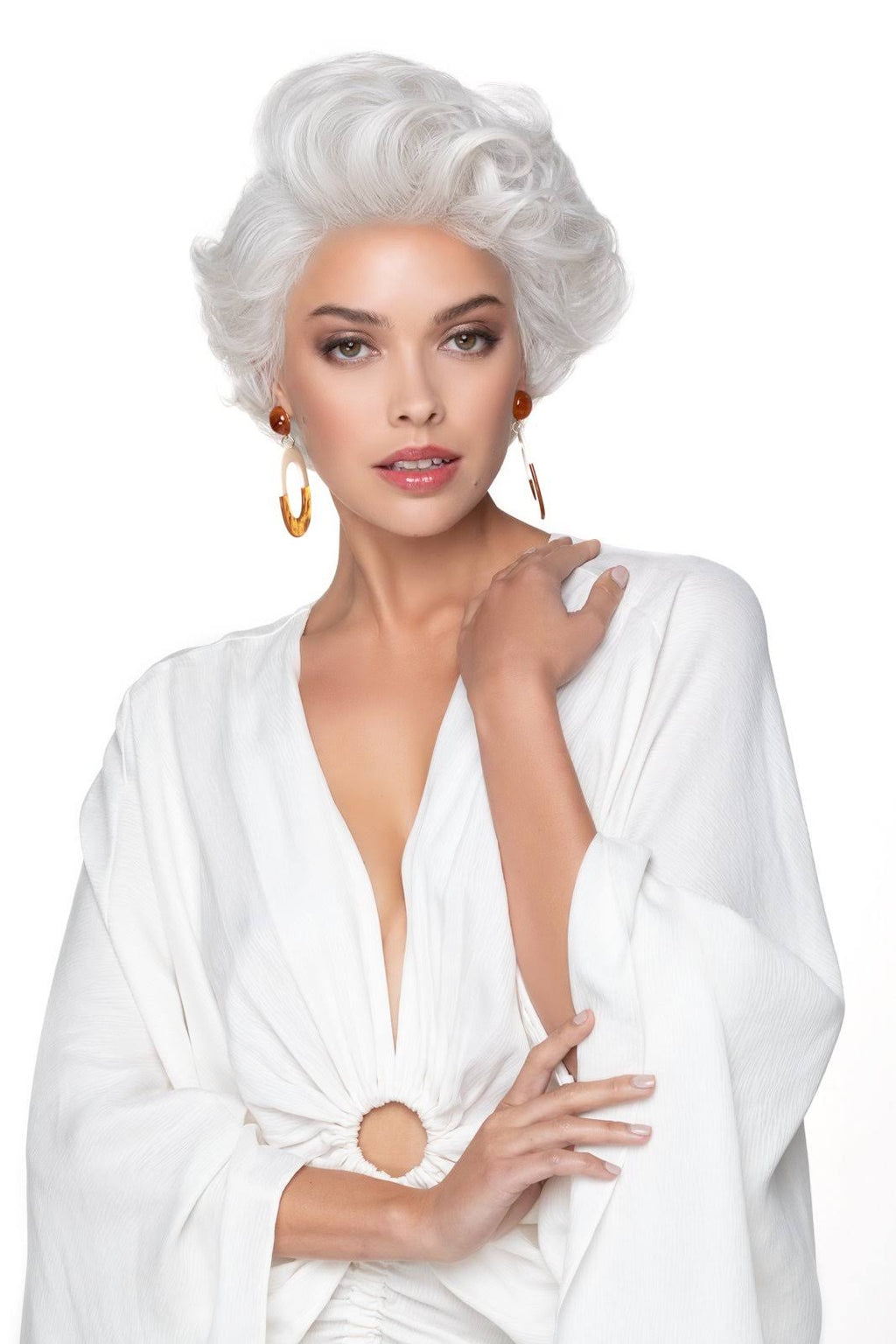 Tapered Curls Lace Front Wig Synthetic M57509
