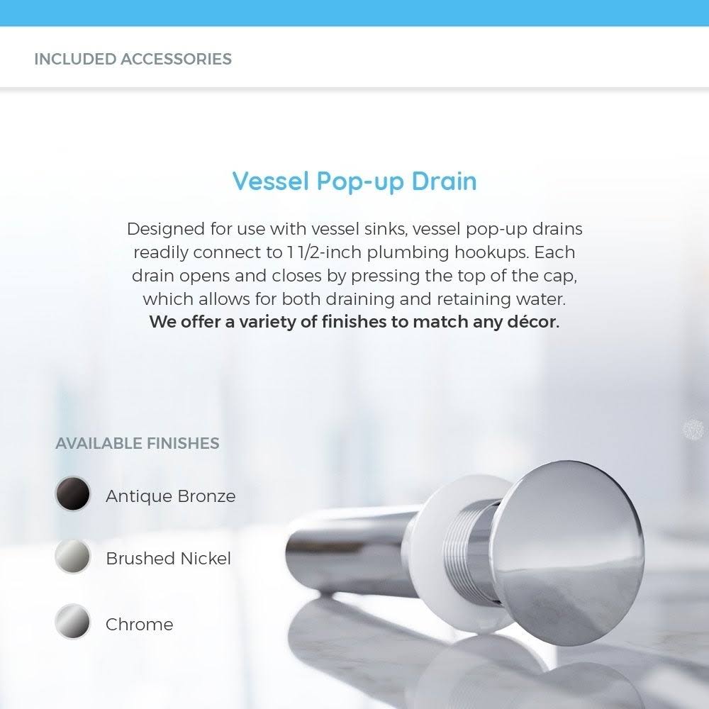 Chrome Vessel Faucet Ensemble Q20011