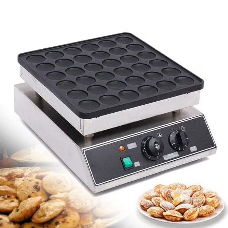 36pcs Nonstick Electric Mini Dutch Pancake Baker Maker V799837