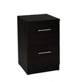 2-Drawer File Cabinet Desk High Espresso Brown R35455