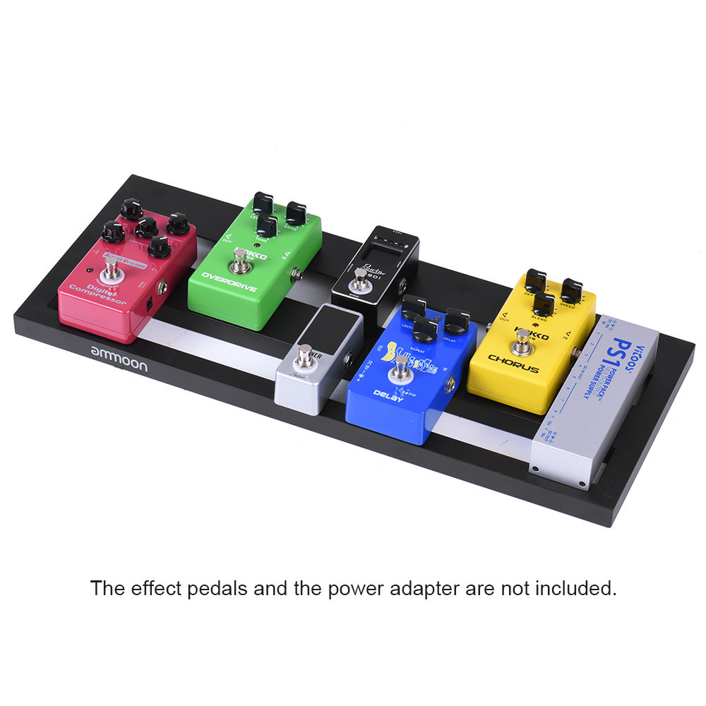 Portable Guitar Pedal Board Aluminum Alloy with Carrying Bag I243