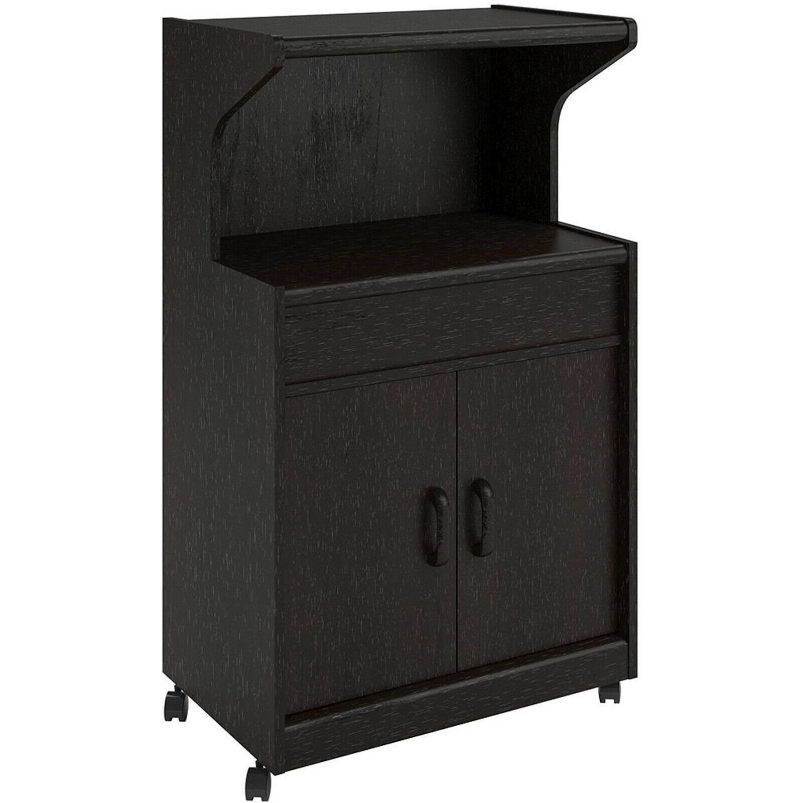 Microwave Cart with Shelf Espresso R8710