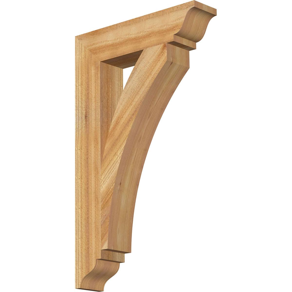 Western Red Cedar Thorton Traditional Rough Sawn Bracket S9784