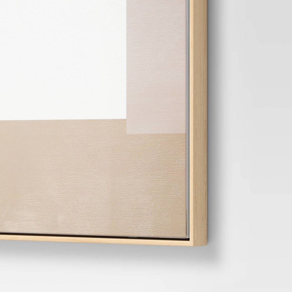 24x22 Geometric Abstract Framed Wall Canvas E388