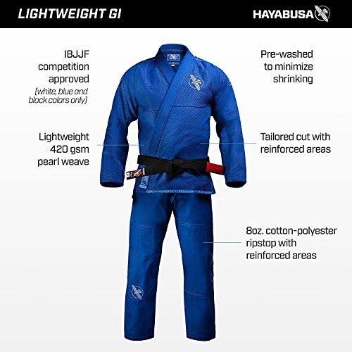 Black/Gold Lightweight Jiu Jitsu Gi A327
