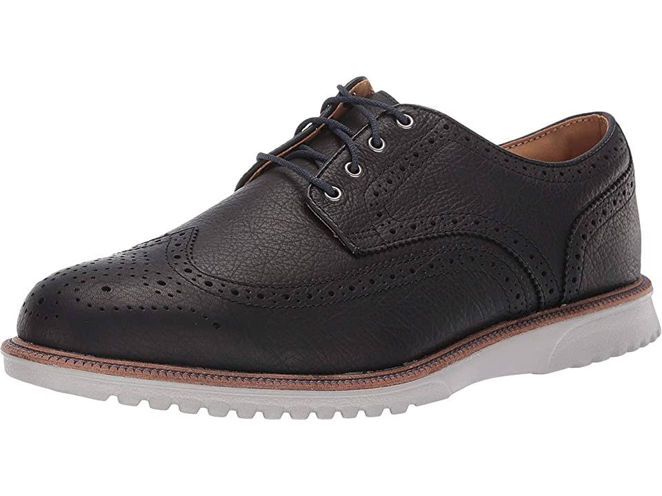 Black 11 X-Wide Wing Tip Shoes D3362