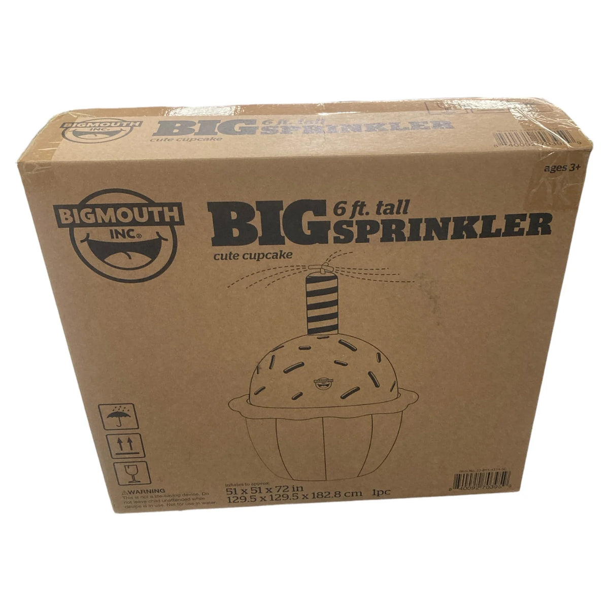 Inflatable Giant Cupcake Yard Sprinkler N84469
