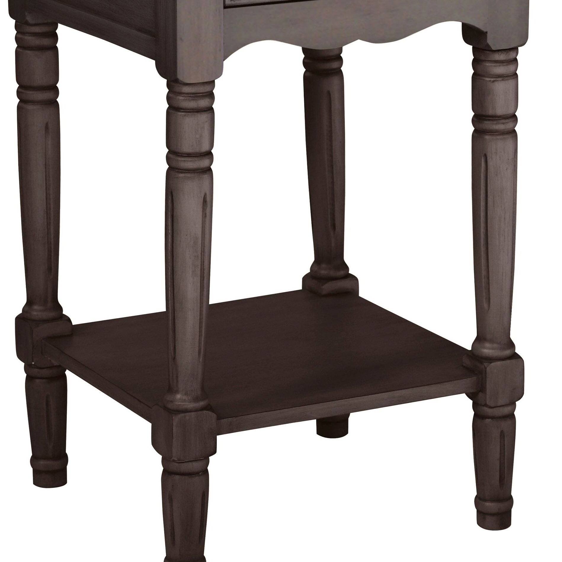 Antiqued Solid Wood Night Stand M545