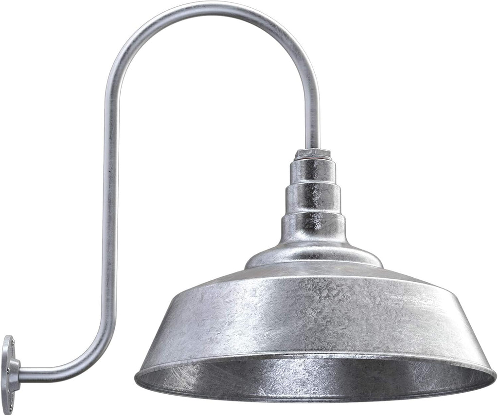 Black 20 inch Dome Barn Light W88195