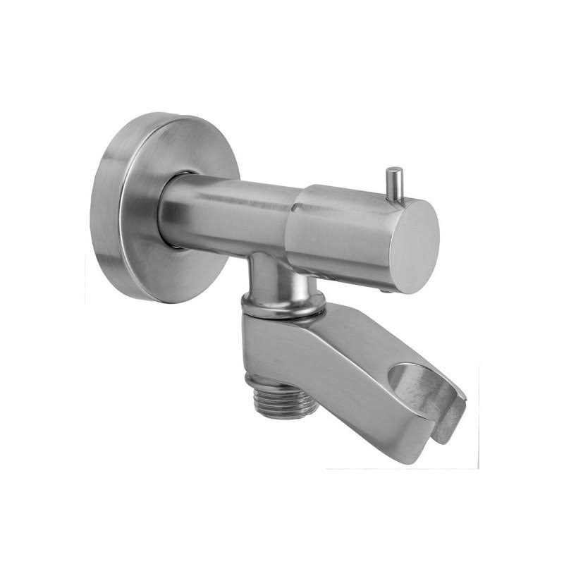 Oil Rubbed Bronze Water Supply Elbow with Shut Off and Handshower Holder C5097