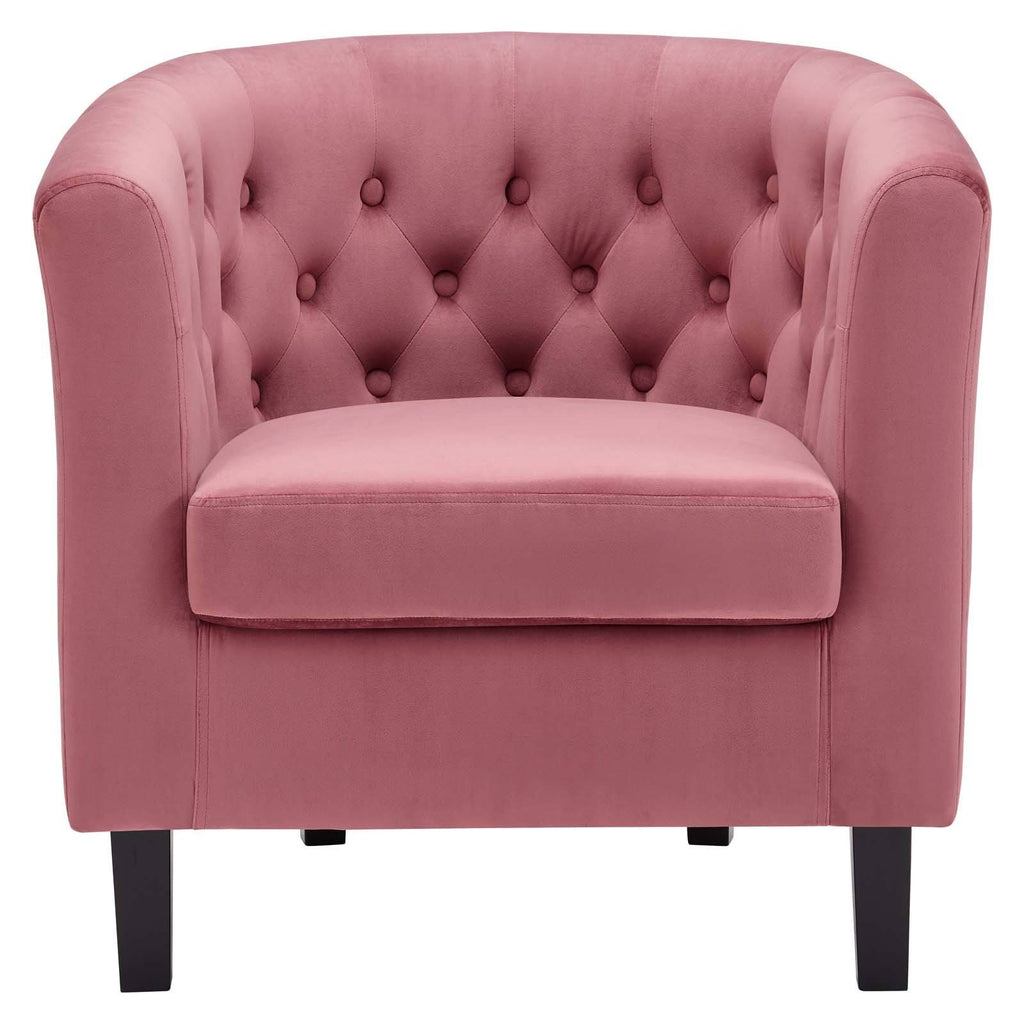 Light Gray Velvet Armchair U339