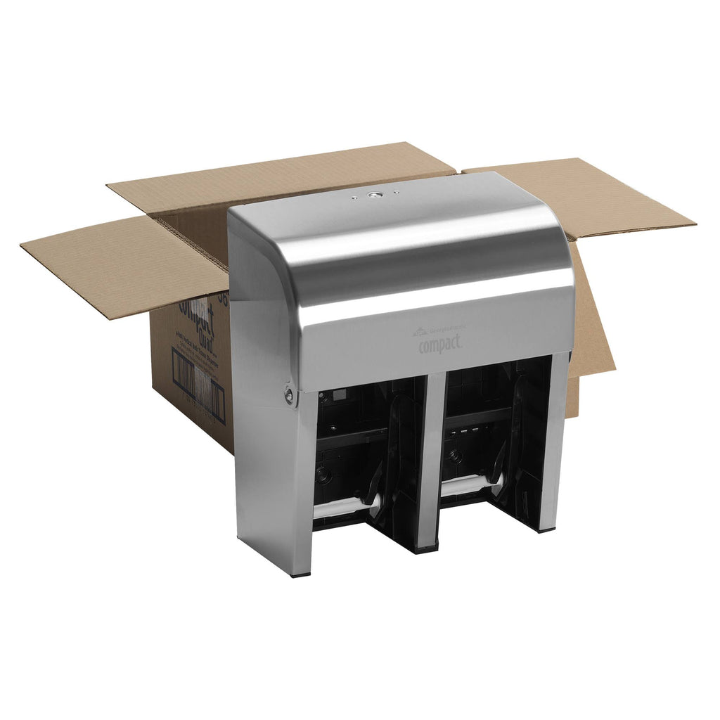 Compact Coreless Quad-Roll Vertical Bathroom Tissue Dispenser V4081