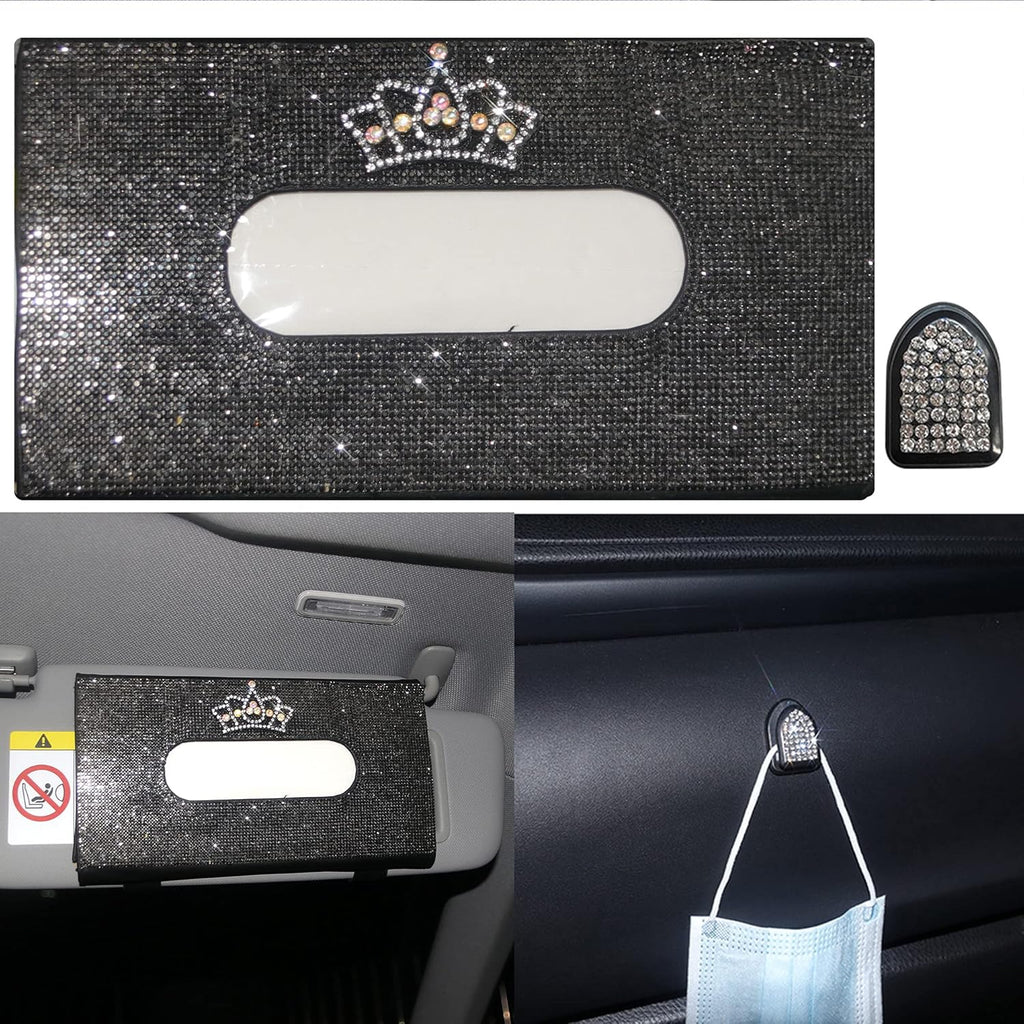 Red Queen Crown Tissue Box Holder for Sun Visor N120