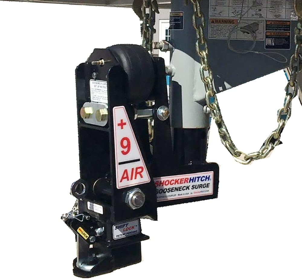 Gooseneck Air Hitch & Coupler, Round 4" Straight Pin 30K Coupler 9" Offset C67046