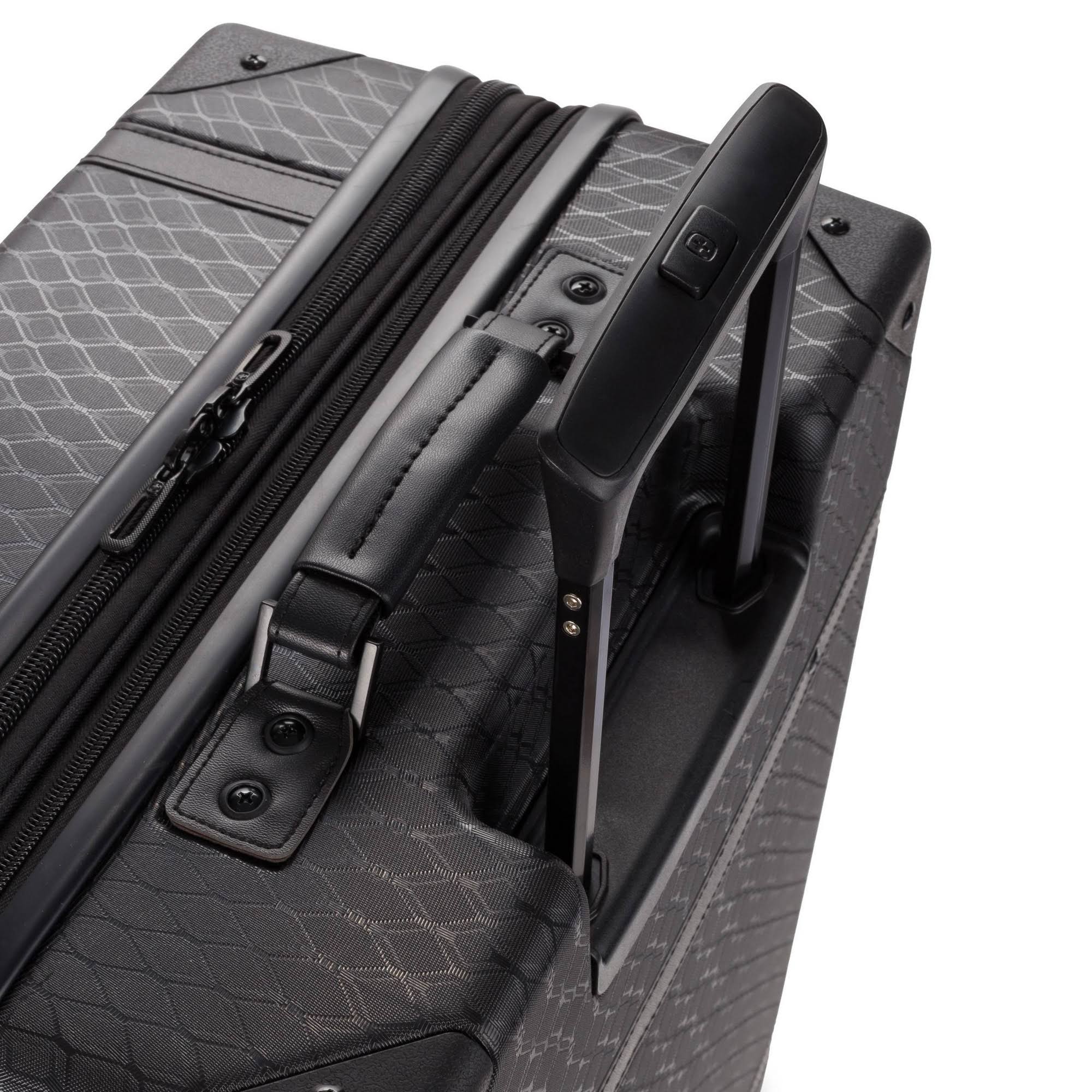 Black Hardside Trunk Suitcase H931609