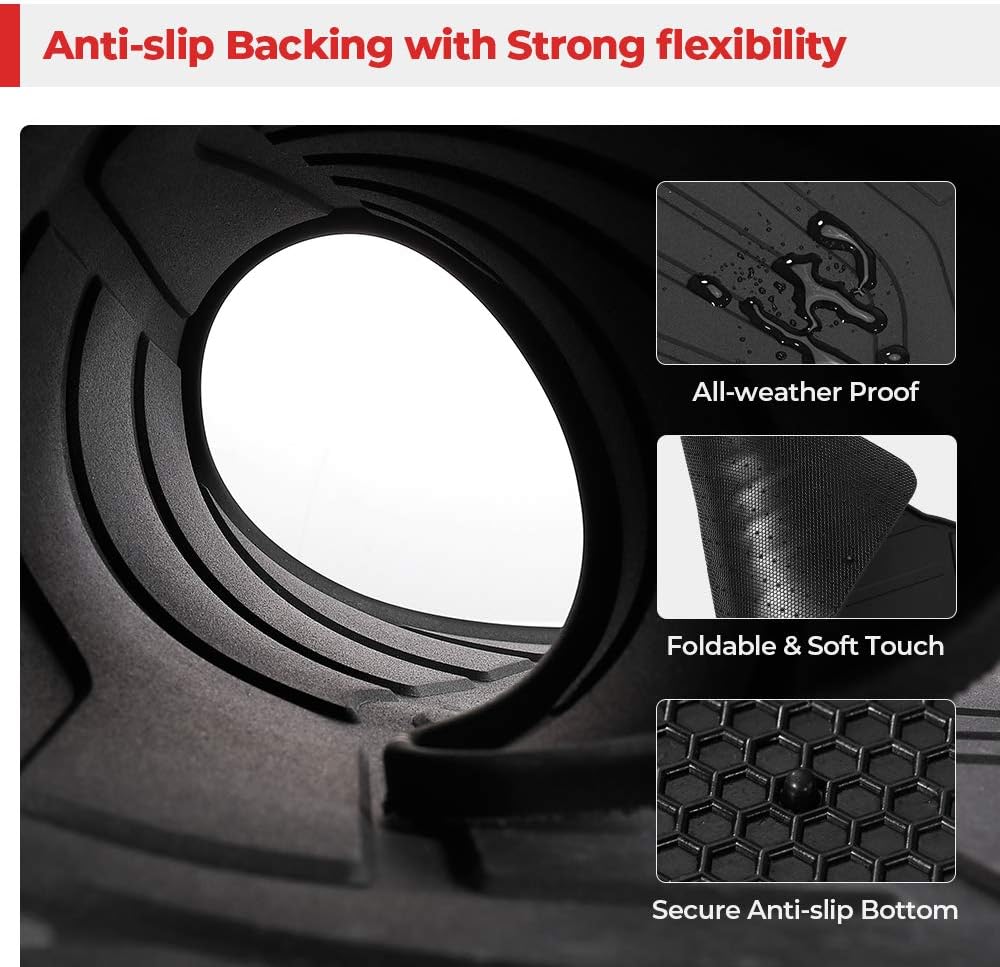 All-Weather 3D Full Cover Waterproof TPE Floor Mats K132793