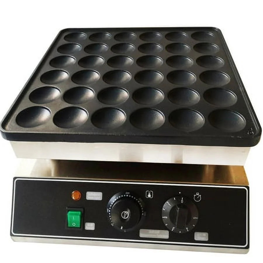 36pcs Nonstick Electric Mini Dutch Pancake Baker Maker V799837