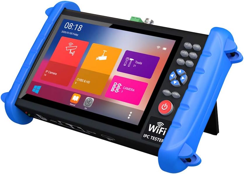 CCTV Camera Tester with IP Discovery, PoE, WiFi, HDMI Output F8653