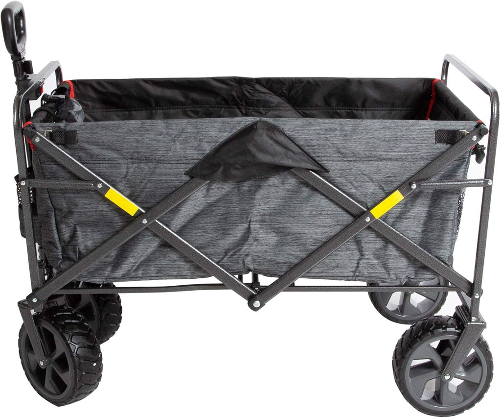 Collapsible Outdoor Folding Wagon with Cargo Net U25477